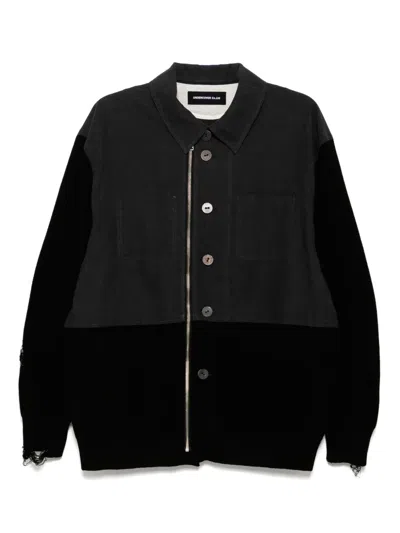Undercover Panelled Shirt Jacket In Grey