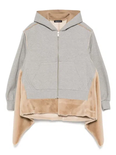 Undercover Panelled Zip-up Jacket In Gray