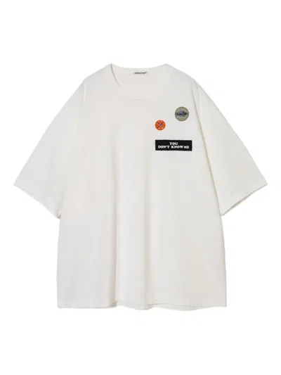 Undercover Patch-detailed T-shirt In White
