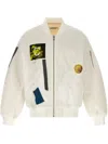 Undercover Distressed Patchwork Cotton Bomber Jacket