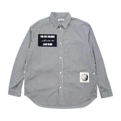 Pre-owned Undercover Patch Striped Shirt 'black' | Men's Size 3