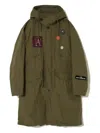 Undercover Men S Patches Parka Jacket Khaki In Green