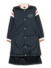 Undercover Patchwork Coat In Blue