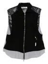 Undercover Patchwork Gilet In Black