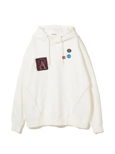 Undercover Patchwork Hoodie In White