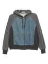 Undercover Patchwork Jacket In Blue