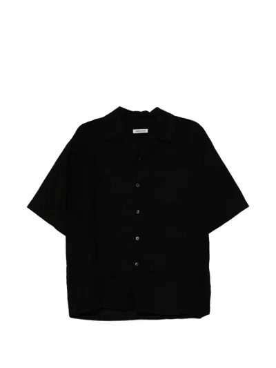 Undercover Patchwork Short-sleeve Shirt In Black