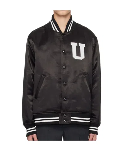 UNDERCOVER PATTERN PRINTED BASEBALL CASUAL JACKET