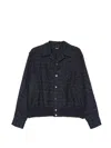 Undercover Patterned Overshirt In Blue