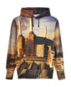 Undercover Pink Floyd Animals All Over Print Hoodie In Multicolor