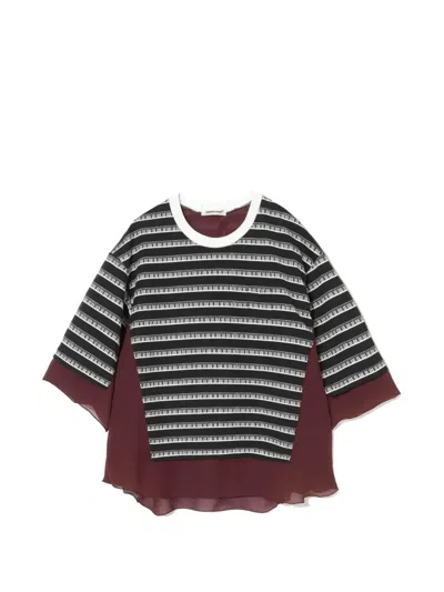 Undercover Piano-print Layered T-shirt In Multi