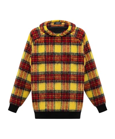 UNDERCOVER PLAID-CHECK PRINT HOODIE