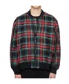 Undercover Plaid Double-sided Casual Jacket In Black