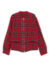 Undercover Plaid Jacket In Red
