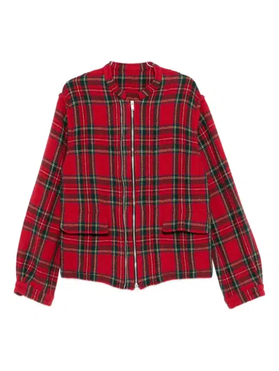 Undercover Plaid Jacket In Red