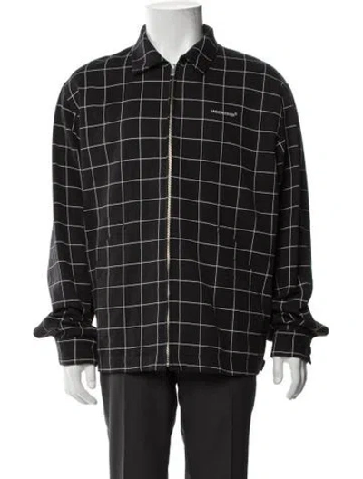 Pre-owned Undercover Plaid Print Jacket In Black