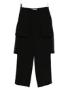 Undercover Pleated-design Trousers In Black