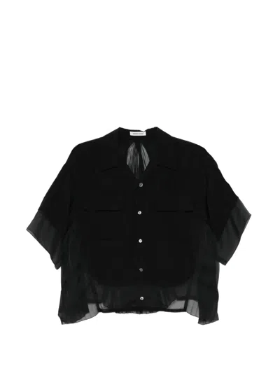 Undercover Pleated Shirt In Black