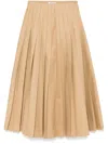 Undercover Pleated Skirt In Neutrals
