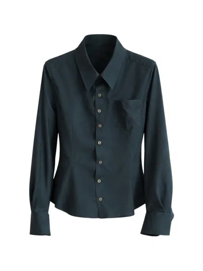 Undercover Pocket Button Shirt In Blue