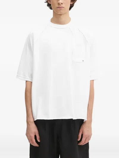 Undercover Pocket Raglan T-shirt In White
