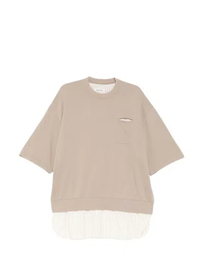 Undercover Pocket Striped T-shirt In Neutral