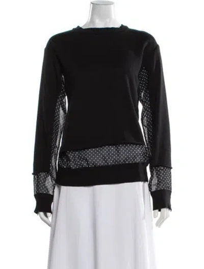 Pre-owned Undercover Polka Dot Print Crew Neck Sweater In Black