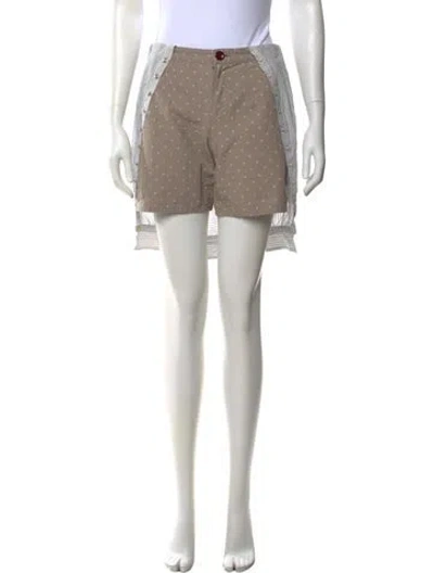 Pre-owned Undercover Polka Dot Print Mini Shorts In Neutrals