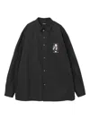 Undercover Portrait-print Shirt In Black