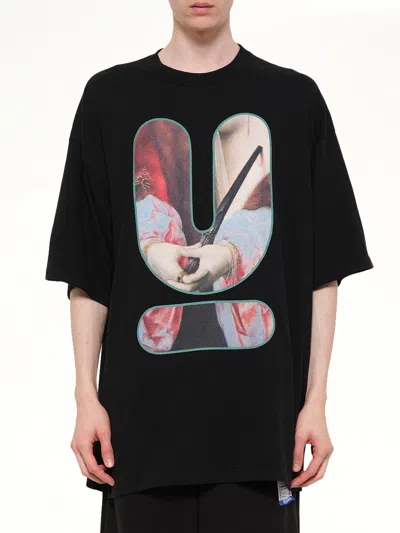 Undercover Portrait U Logo T-shirt In Black