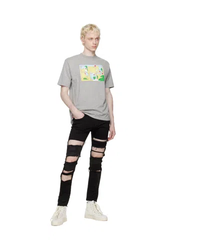 Undercover Printed Round-necked T-shirt In Gray