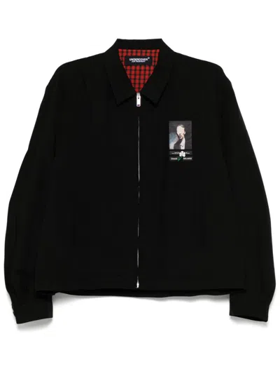 Undercover Printed Shirt Jacket In Black