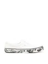 Undercover Printed Soles Canvas Sneakers In White