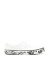 Undercover Printed Soles Canvas Sneakers In White