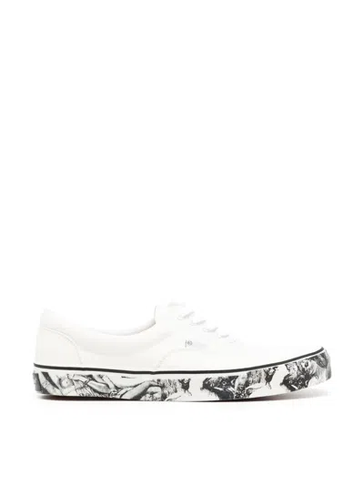 Undercover Printed Soles Canvas Sneakers In Multi