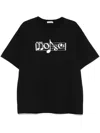 Undercover Black Graphic Short-sleeve T-shirt With Musical Design In Black