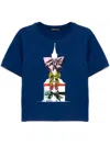 Undercover Navy Uc1e1891-3 T-shirt In Blue