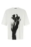Undercover Oversized Crewneck T-shirt With Abstract Print In White
