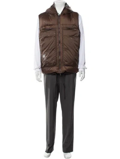 Pre-owned Undercover Printed Vest W/ Tags In Brown