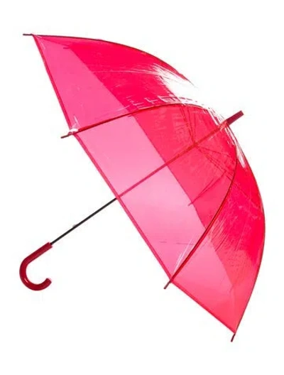 Pre-owned Undercover Pvc Acetate Umbrella In Red