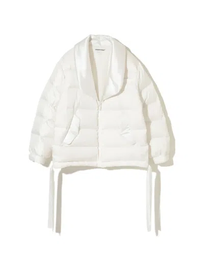 Undercover Gesteppte Jacke Mit Schalkragen In White