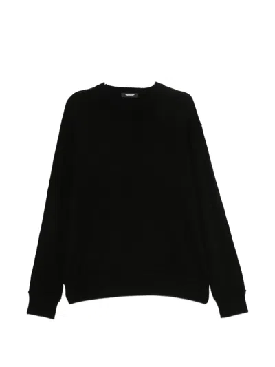 Undercover Raglan-sleeve Crew-neck Sweater In Black