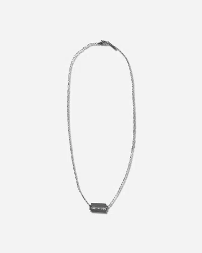 Undercover Razor Blade Neckalce Silver In Grey