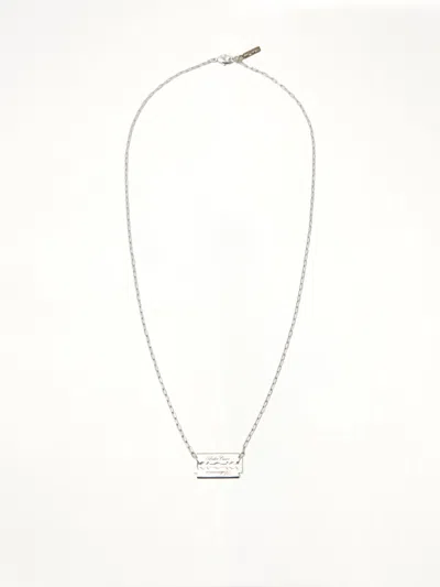 Undercover Razor-blade-pendant Necklace In Green