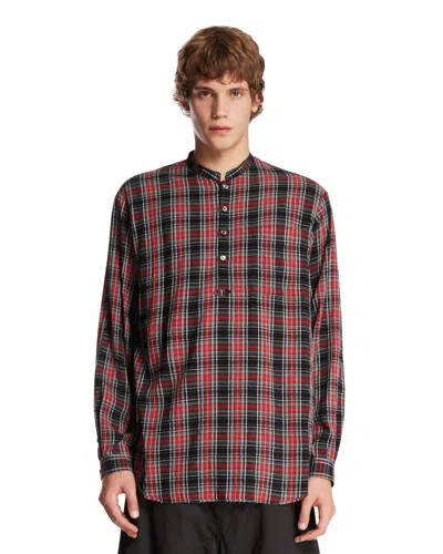 UNDERCOVER RED CHECKED SHIRT