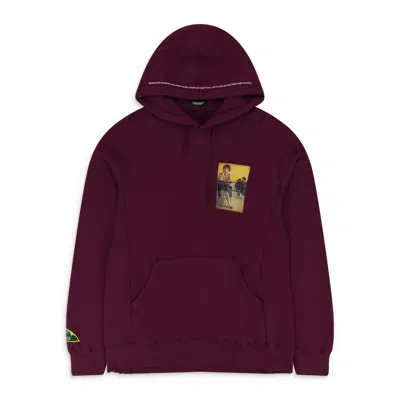 Undercover Red C/s Twin Peaks Hoodie In Burgundy