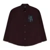 Undercover Red Twin Peaks Patch Bordeaux Shirt In Purple