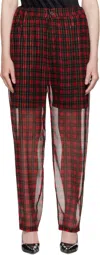 Undercover Red Uc1e1507 Trousers In Red Ck