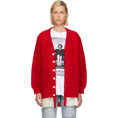 Undercover Red Up2f1901 Cardigan