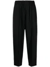 Undercover Rhinestone-embellished Tapered Wool Trousers In Black